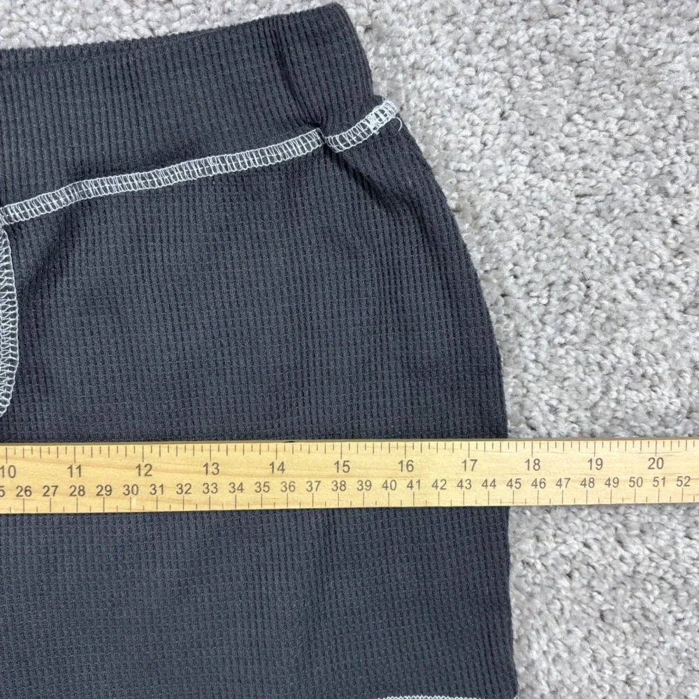 Justify Sleepwear Womens Small Charcoal Gray Waffle Knit Pajama Shorts  (READ)‎